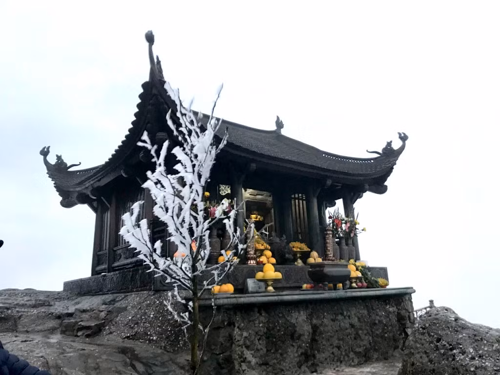 Dong (Bronze) Pagoda on Yen Tu mountain.