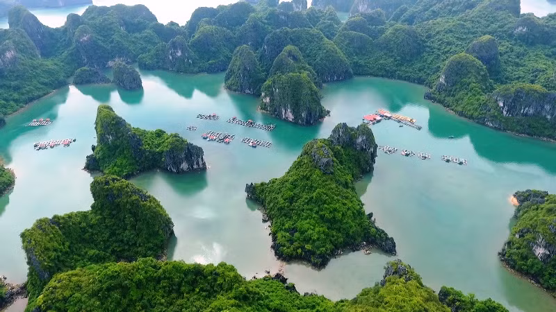 Ha Long Bay with magnificent beauty of thousand of islands