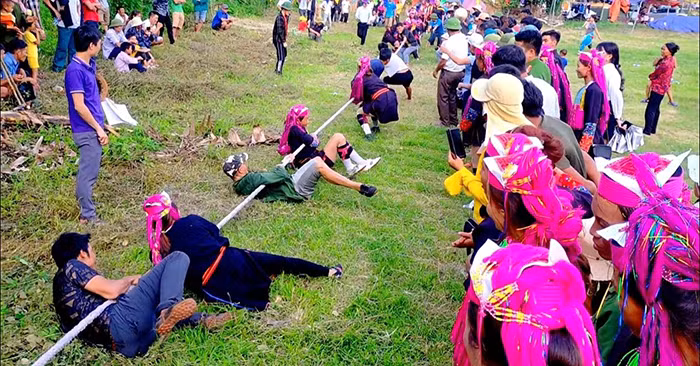 Traditional festival at Ha Lau commune