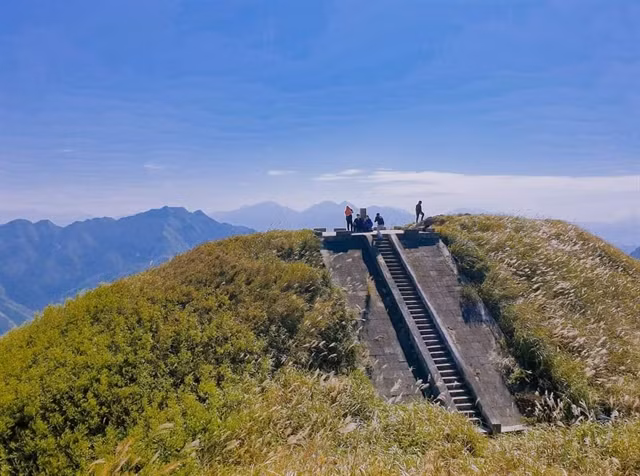 Visitors take their time to check-in at the various landmarks.