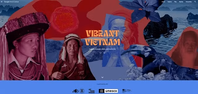 Google Arts &amp; Culture has officially launched an exclusive site for Việt Nam called 'Vibrant Vietnam'. Photo courtesy of Google Arts and Culture