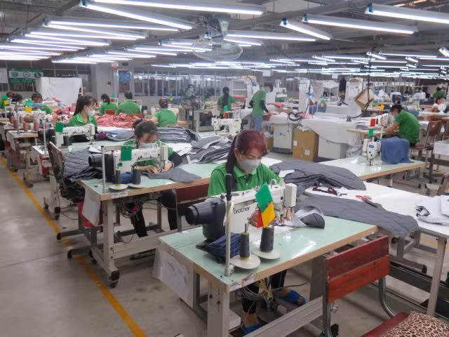 A garment factory of Taiwan-invested Tainan Enterprises Việt Nam in Long An Province. — VNA/VNS Photo Minh Hưng