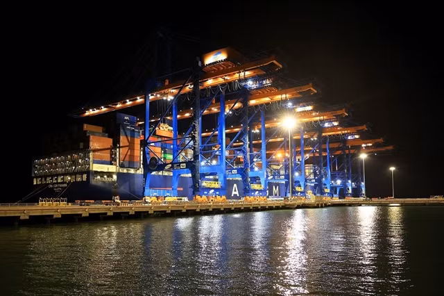 Cái Mép-Thị Vải Port in Bà Rịa-Vũng Tàu Province. Việt Nam is expected to achieve a growth rate of 6.5 per cent in 2025, leading economies in the ASEAN+3 region. — VNA/VNS Photo