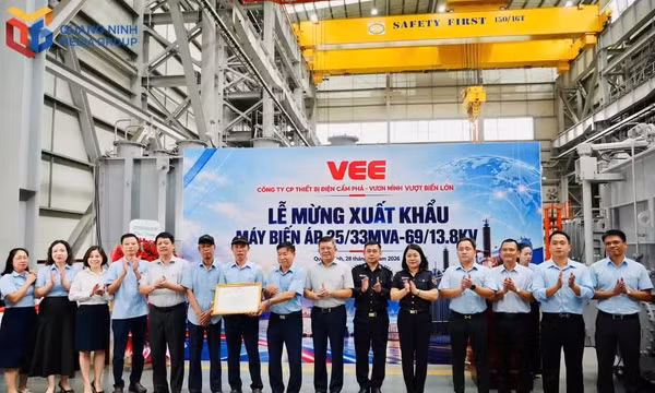 Cam Pha Electrical Equipment JSC exports first power transformer to the Philippines