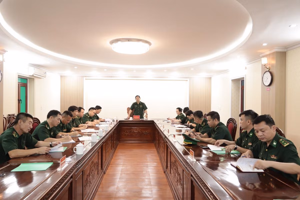 At the working session with the Quang Ninh provincial Border Guard Command, the Border Post of Mong Cai International Border Post, Tra Co Border Post