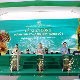 Groundbreaking held for Hoanh Bo 1 Industrial Cluster begins