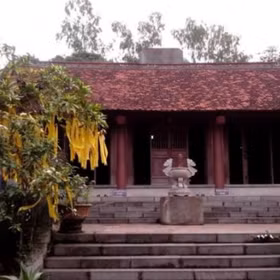 Cam Thuc Pagoda preserves the footprints of Buddha Emperor Tran Nhan Tong