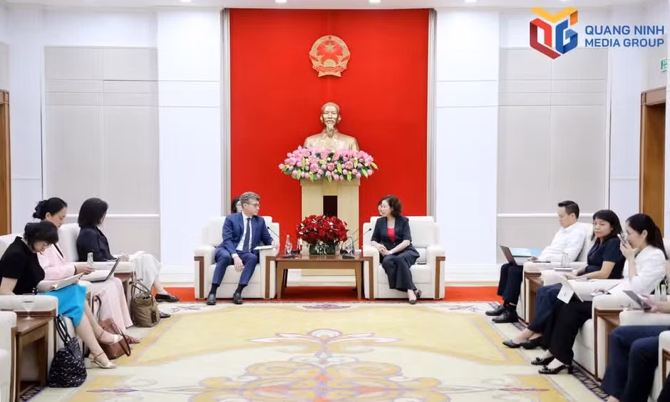 Quang Ninh City leader receives UNESCO representative in Viet Nam